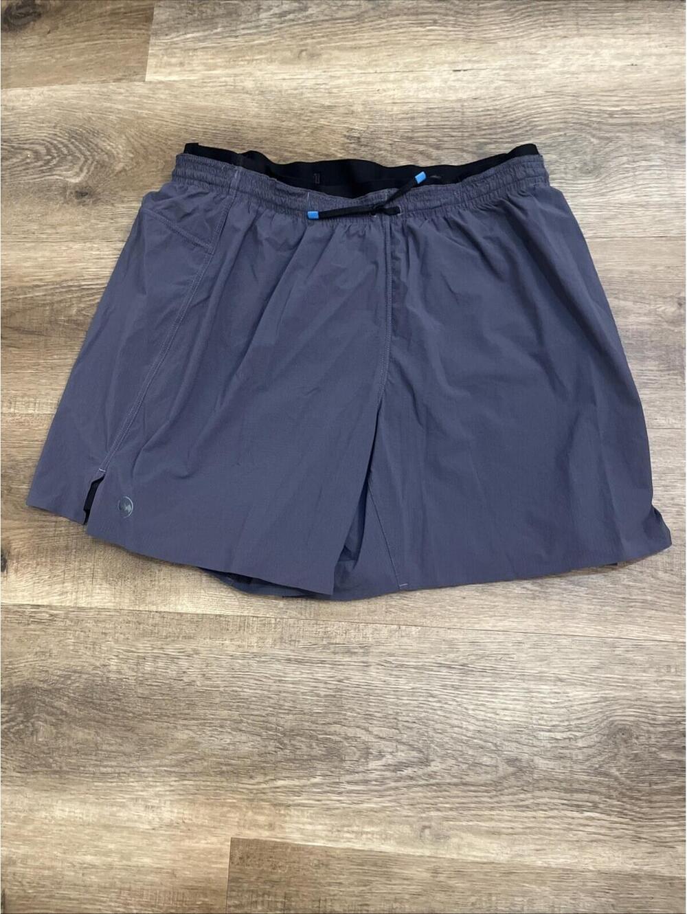 Janji Shorts Mens Large Gray AFO Vent Multi Lined Trail Running Lightweight 6"